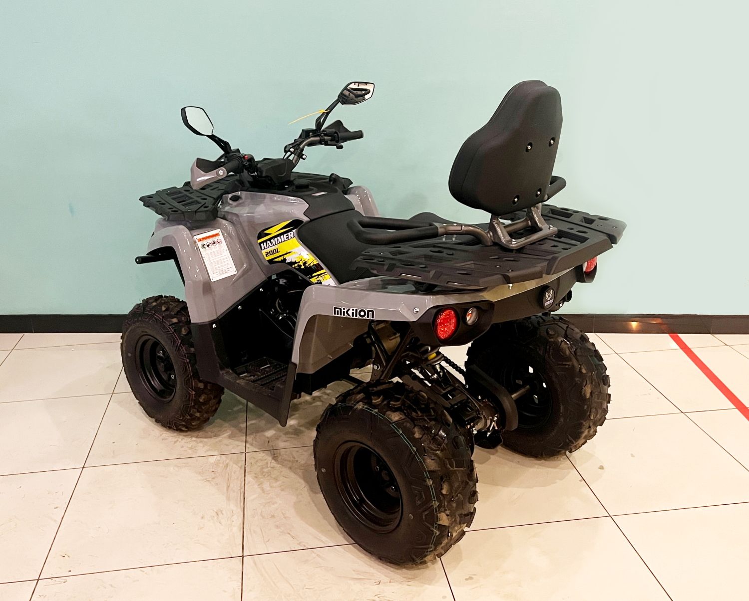 Квадроцикл Bison Hammer 200 Long Basic (Серый)