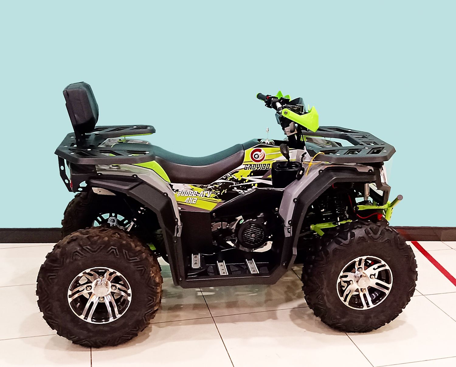 Квадроцикл GAOBO HAMMER 200 LD (Серый/Зеленый)