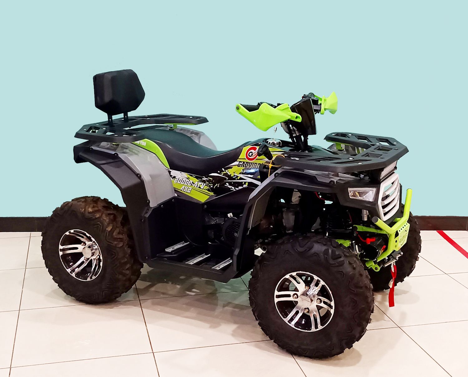 Квадроцикл GAOBO HAMMER 200 LD (Серый/Зеленый)