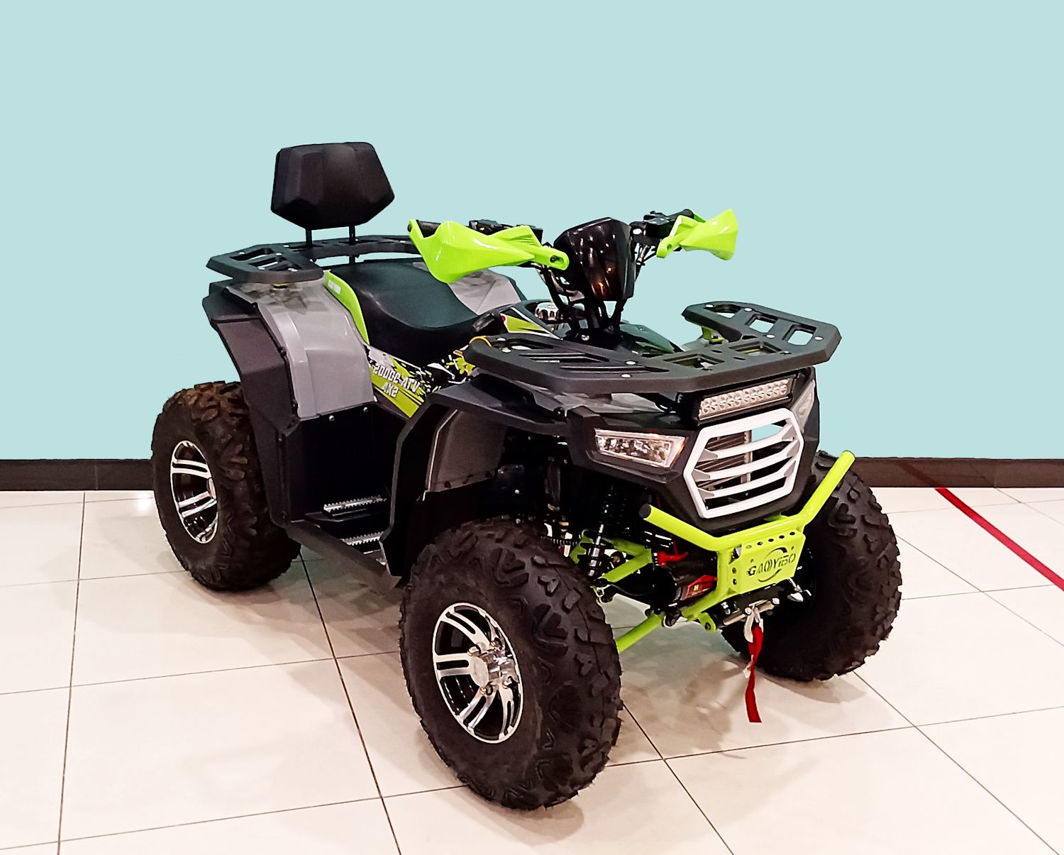 Квадроцикл GAOBO HAMMER 200 LD (Серый/Зеленый)