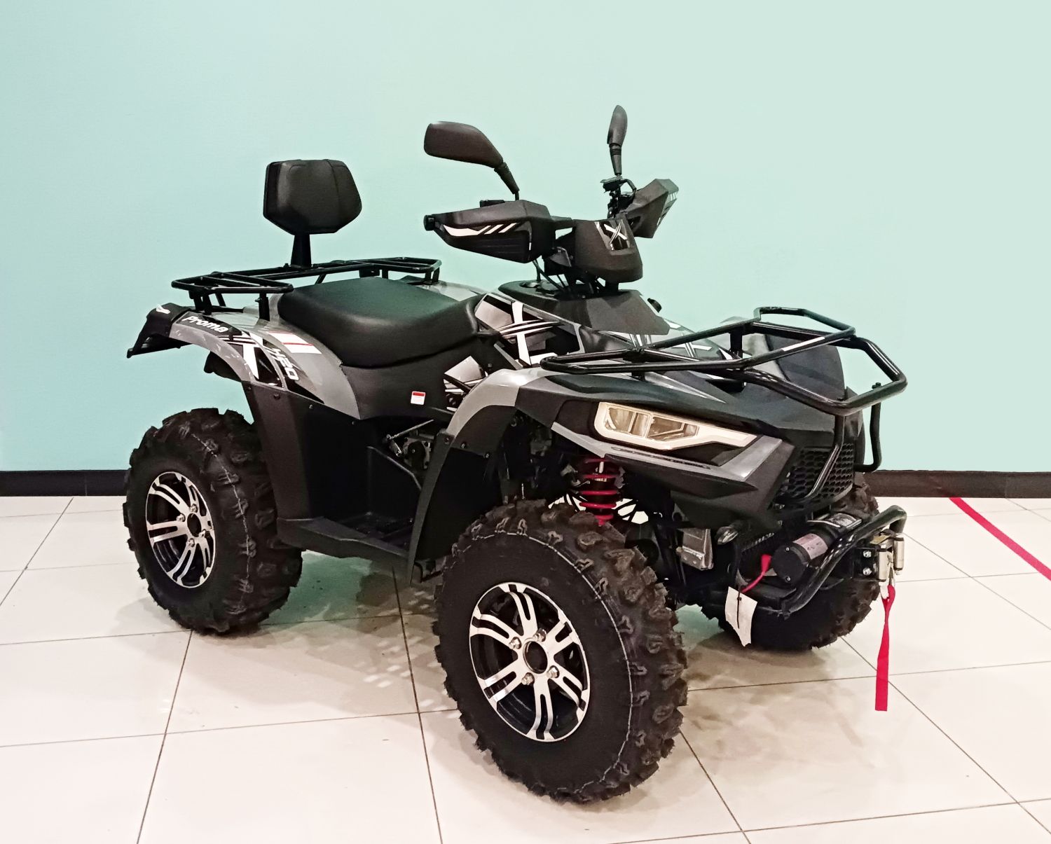 Квадроцикл Linhai-Yamaha D420 PROMAX EFI с ПСМ (Серый)